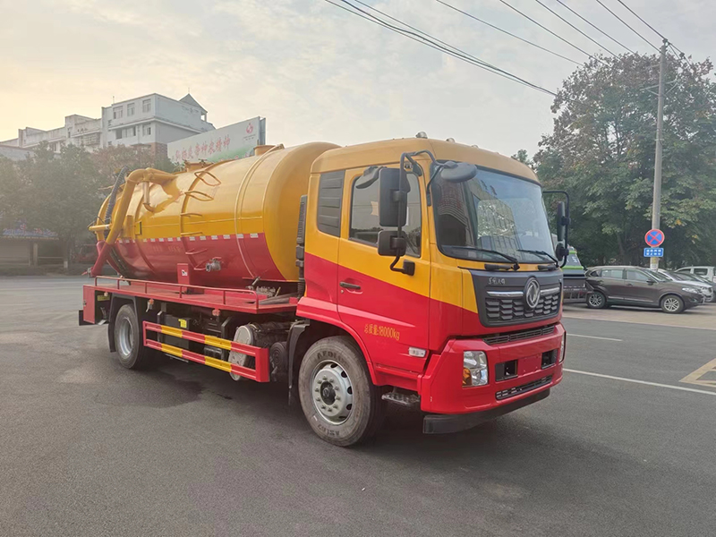 东风天锦15方清洗吸污车